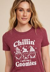Chillin With My Gnomies Graphic Tee, C9179, small