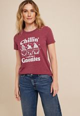 Chillin With My Gnomies Graphic Tee, C9179, small