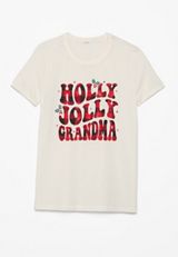 Holly Jolly Grandma Graphic Tee, C4673, small