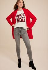 Holly Jolly Mama Graphic Tee, SOFT WHITE, small