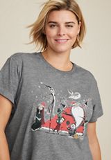 Plus Size Nightmare Before Christmas Graphic Tee, C106, small