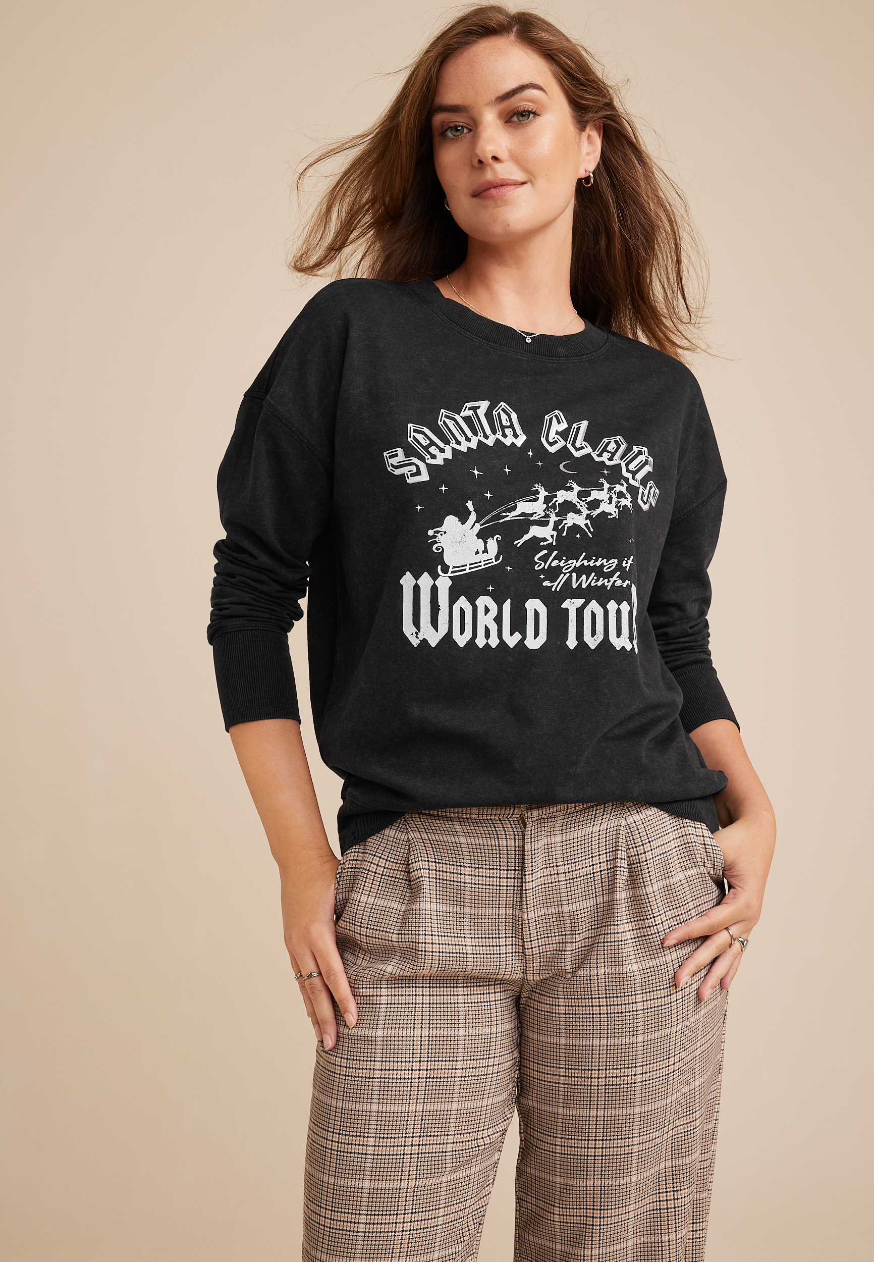 Santa Claus World Tour Sweatshirt, C106, large
