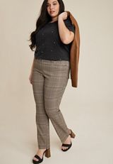 Plus Size edgely&trade; Rhinestone Embellished Crew Neck Tee, C1876, small
