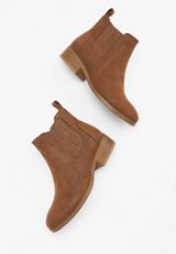 MIA&trade; Semmie Finger Gore Ankle Boot, COGNAC, small