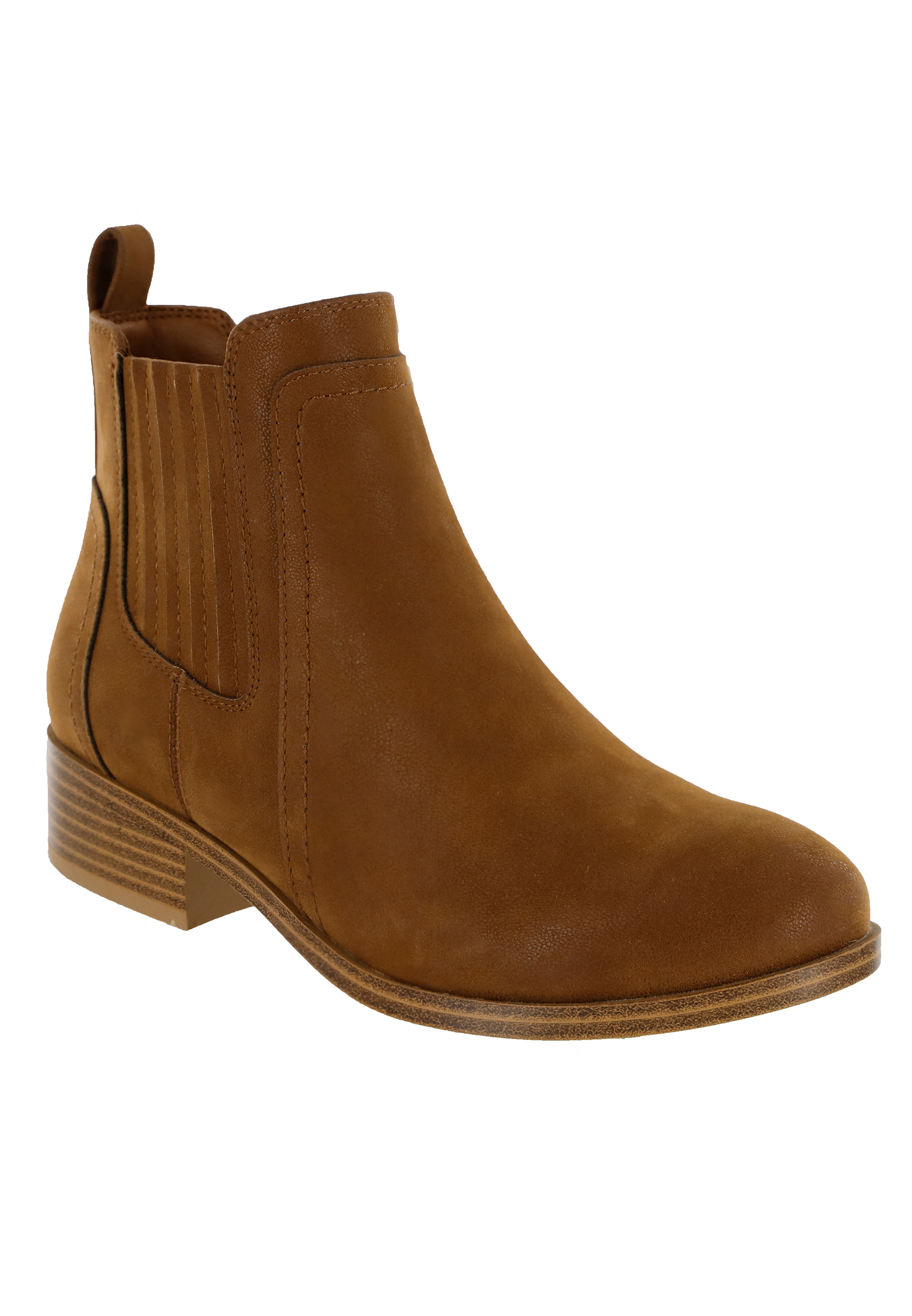 MIA&trade; Semmie Finger Gore Ankle Boot, COGNAC, large