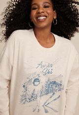Plus Size Apres Ski Sweatshirt, C2445, small