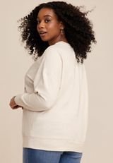 Plus Size Apres Ski Sweatshirt, C2445, small
