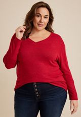 Plus Size 24/7 Victoria Long Sleeve Tee, C9392, small