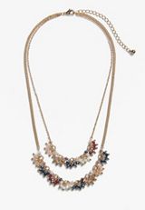 Multicolor Beaded Layered Necklace, , small