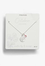 October Birthstone Necklace, , small
