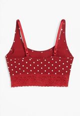Simply Comfy Polka Dot Cotton Bralette, C7044, small
