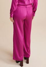 Satin High Rise Wide Leg Pant, C6695, small