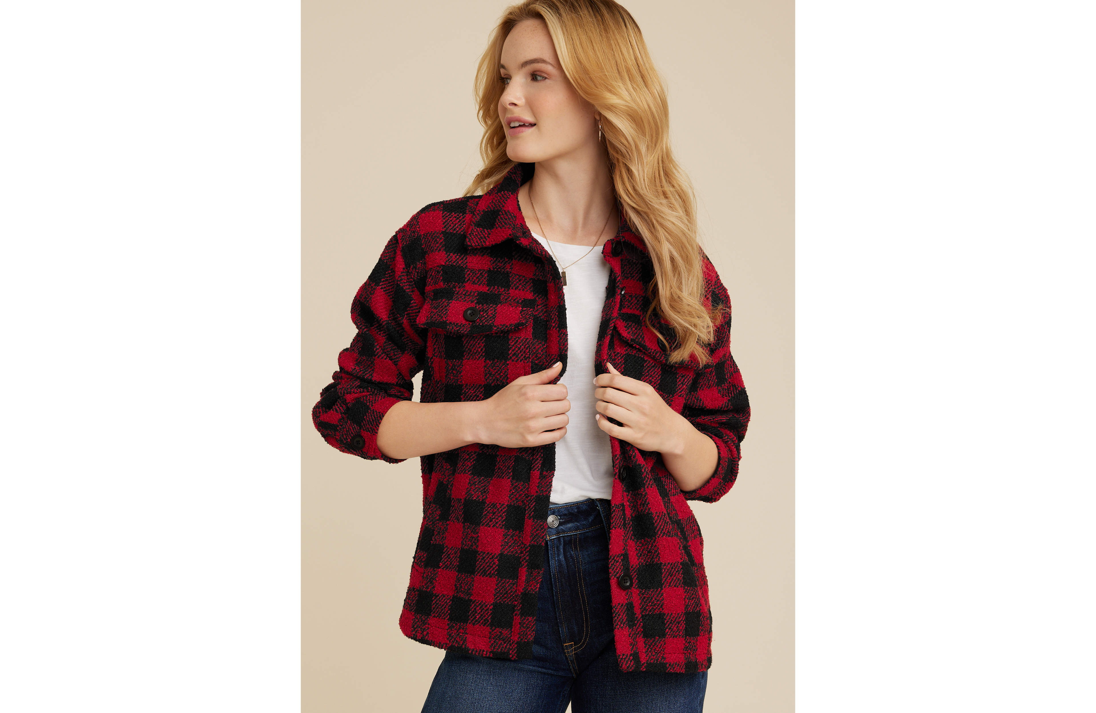 Red Buffalo Plaid Short Shacket​