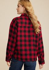 Red Buffalo Plaid Short Shacket​, C7044, small