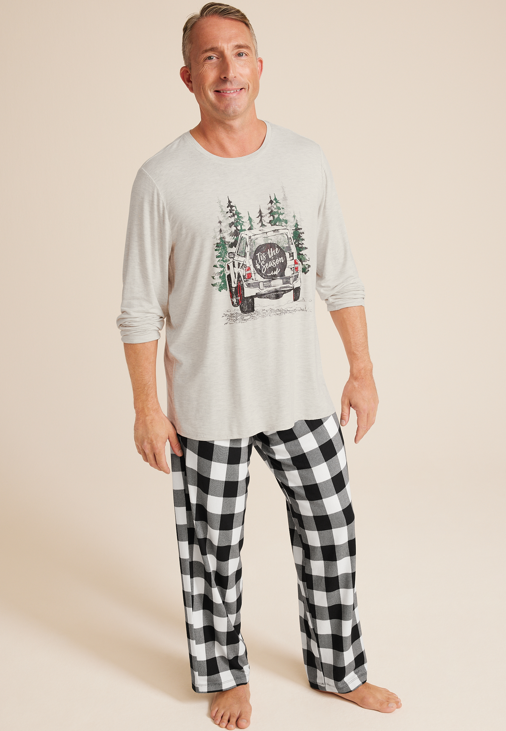 Mens Holiday Jeep Family Pajamas | maurices
