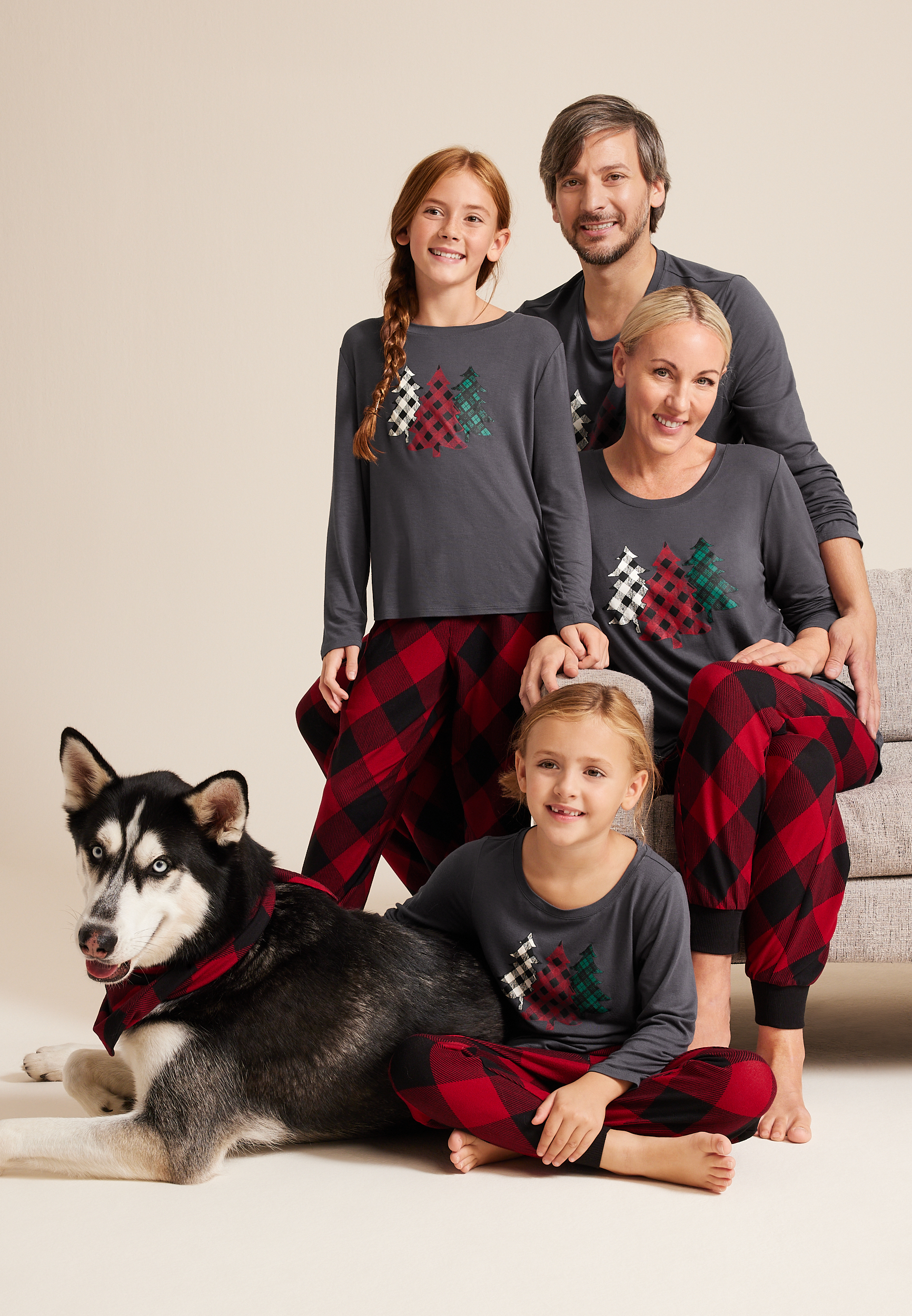 Infant Holiday Trees Family Pajama Onesie, C2105, large