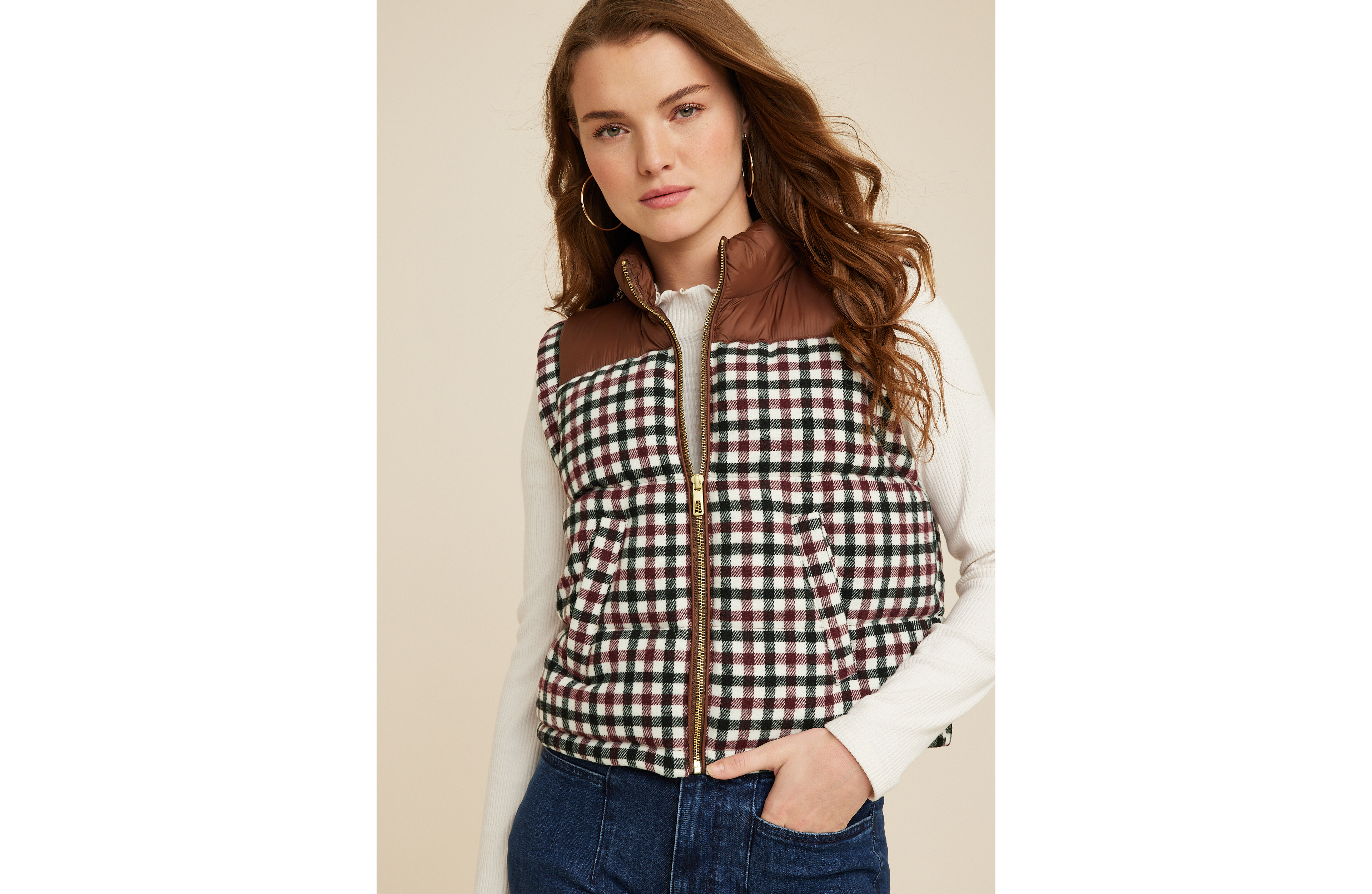 Plaid Mixer Vest