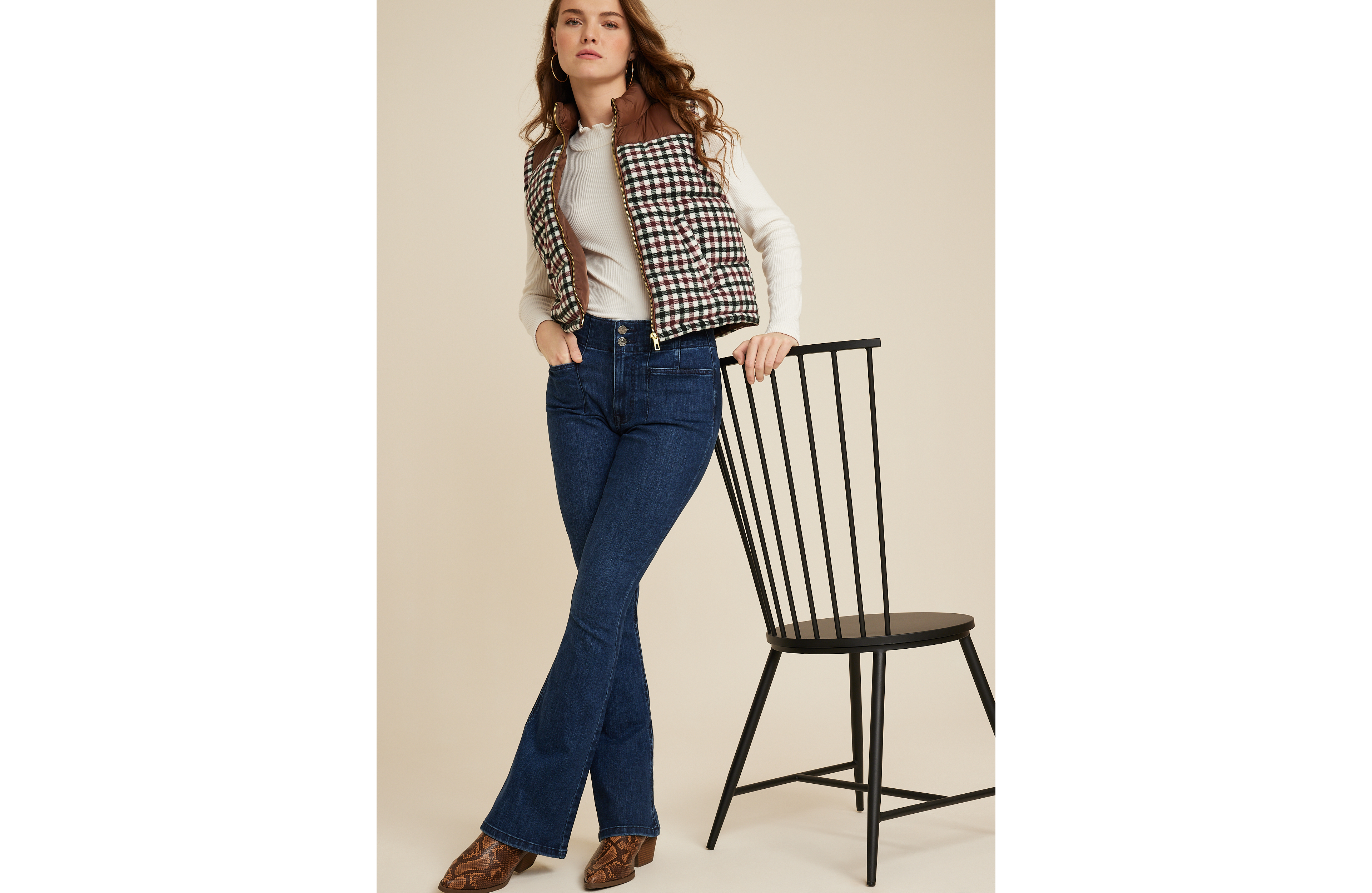 Plaid Mixer Vest
