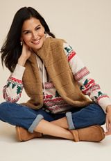 Homeward Truck Fair Isle Fleece Hoodie, C2445, small
