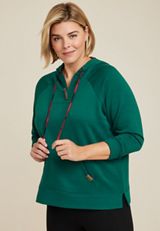 Plus Size Homeward Fleece Hoodie, C3895, small