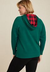 Plus Size Homeward Fleece Hoodie, C3895, small
