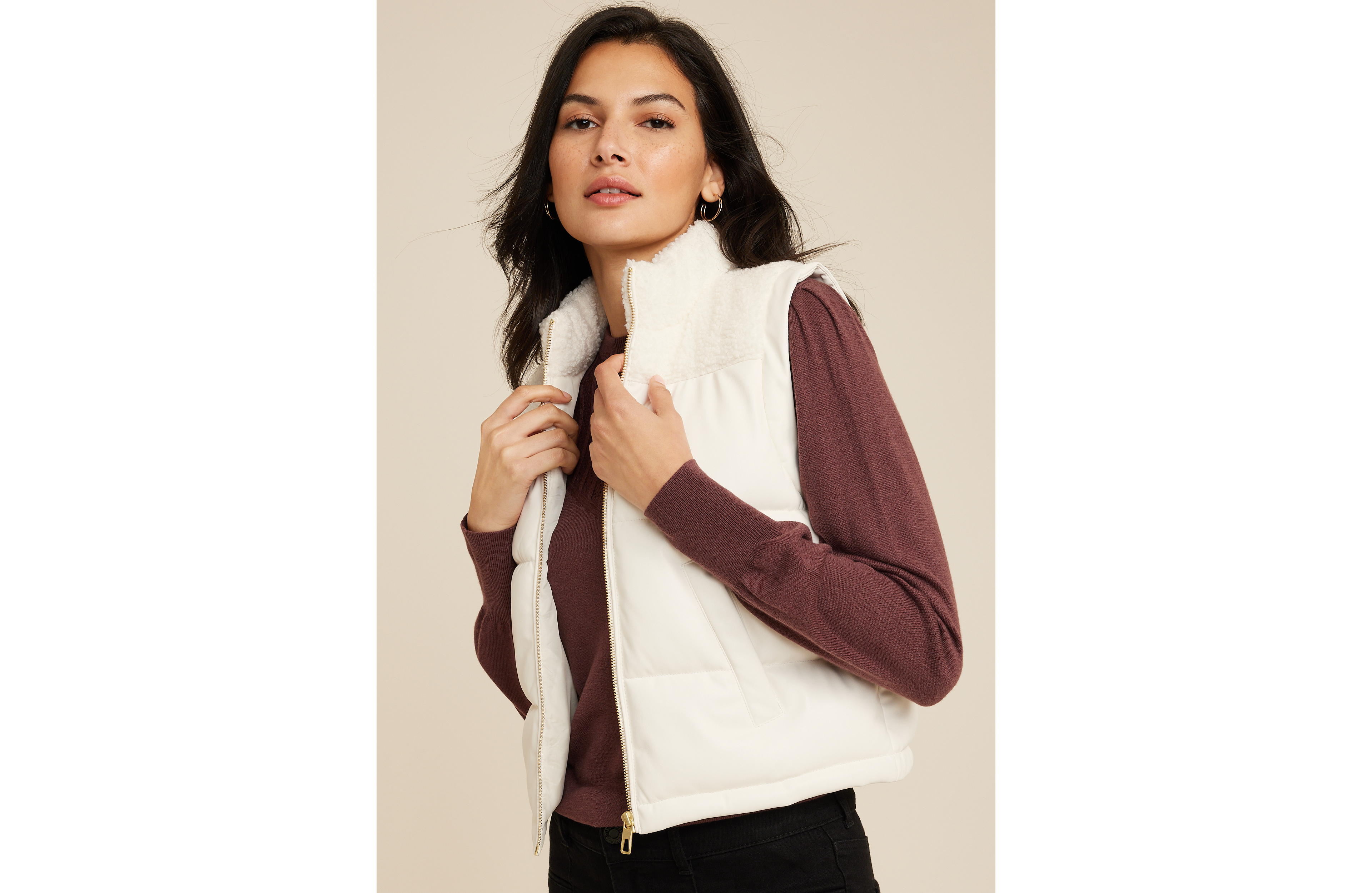 Faux Leather Mixer Vest