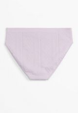 True Stretch Seamless Cable Knit Bikini Panty, C9381, small