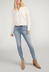 Silver Jeans Co.&reg; Elyse Curvy Mid Rise Skinny  Jean, C2806, small