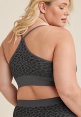 True Stretch Seamless Jacquard Animal Bralette, C1755, small