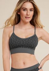True Stretch Seamless Jacquard Animal Bralette, C1755, small