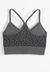 True Stretch Seamless Jacquard Animal Bralette, C1755, small