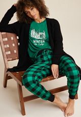 Holiday Ski Lodge Family Pajamas, C8766, small
