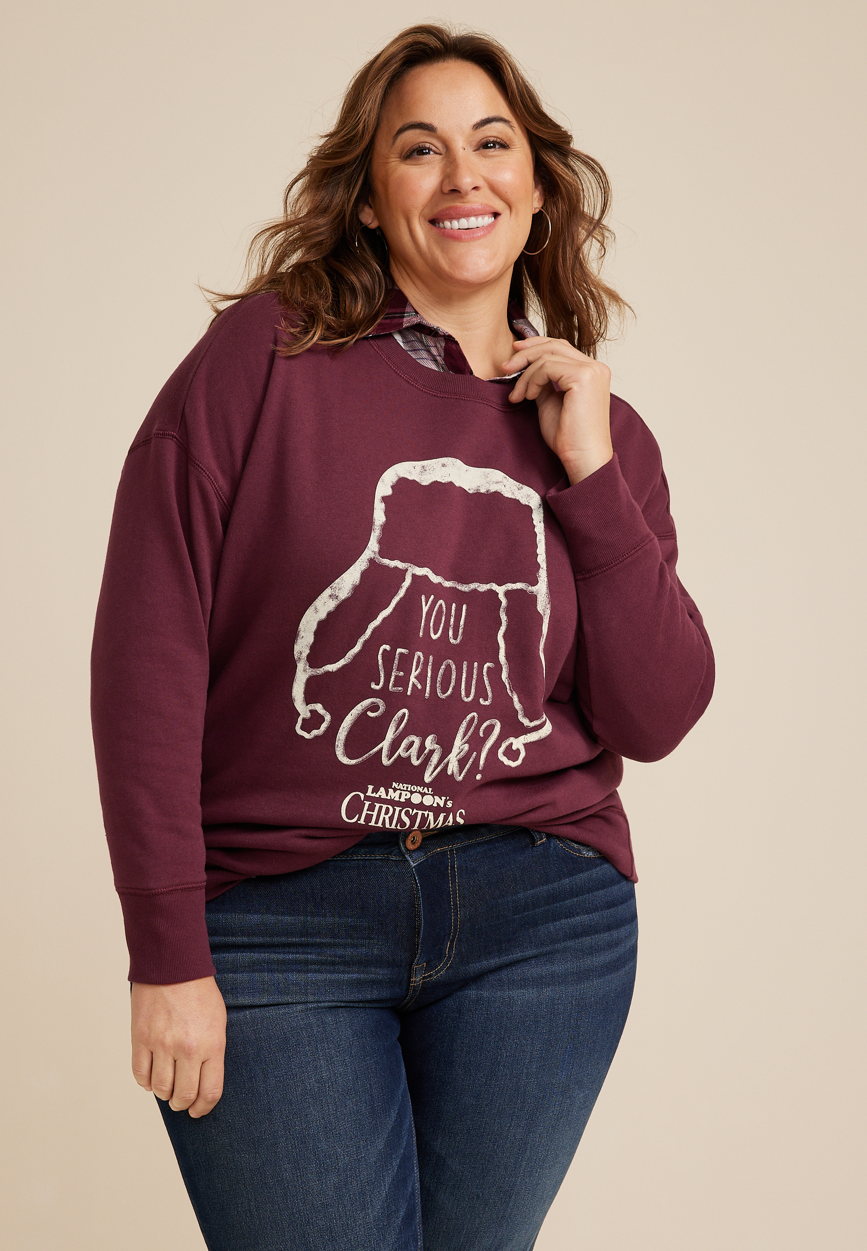 Plus Size National Lampoon Sweatshirt, C830, large