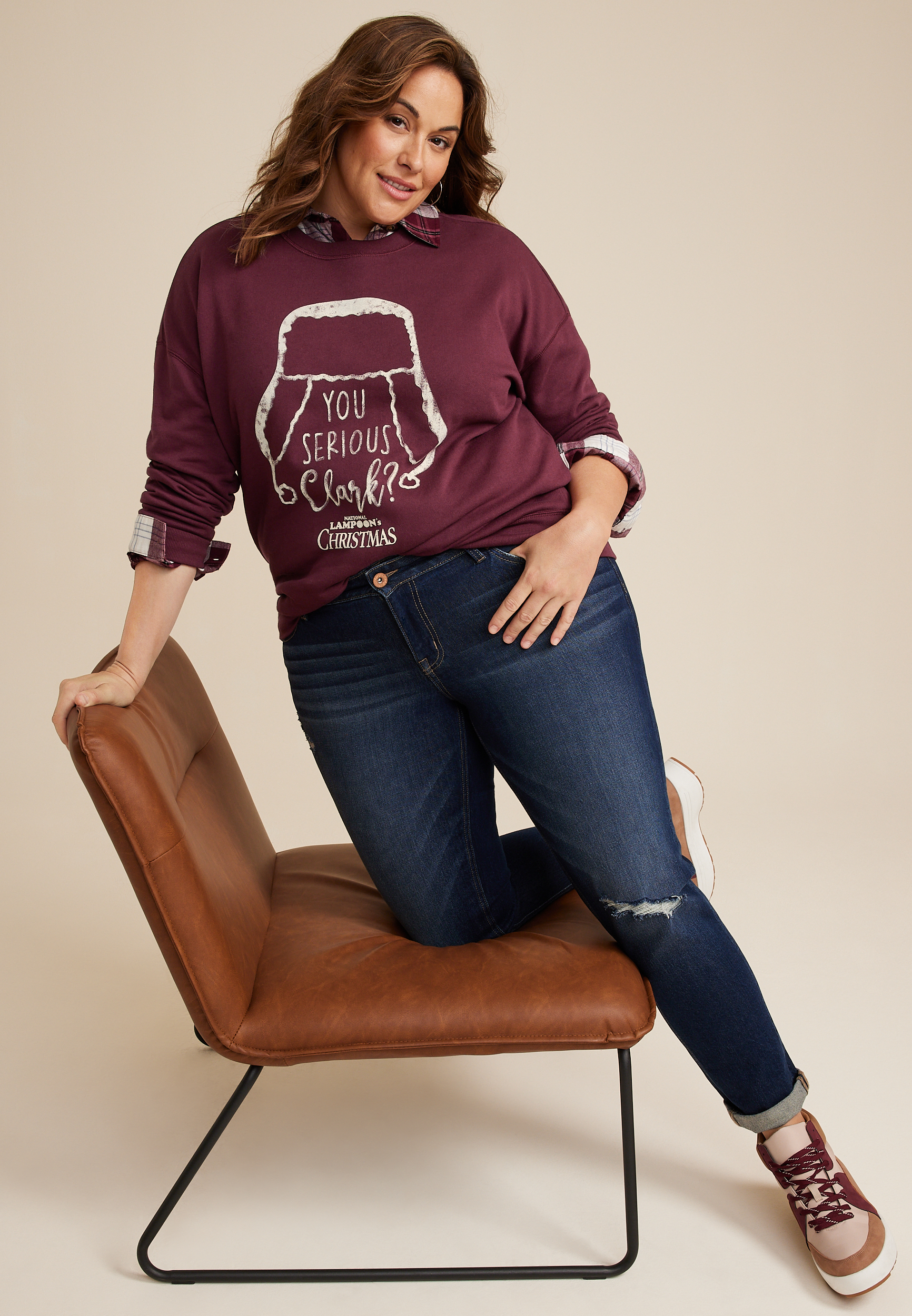Plus Size National Lampoon Sweatshirt, C830, large