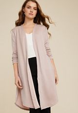 Blush Metallic Duster Cardigan, C9080, small