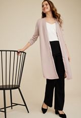 Blush Metallic Duster Cardigan, C9080, small
