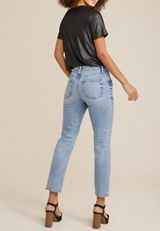 edgely&trade; High Rise Sparkle Slim Straight Ankle Jean, C2806, small