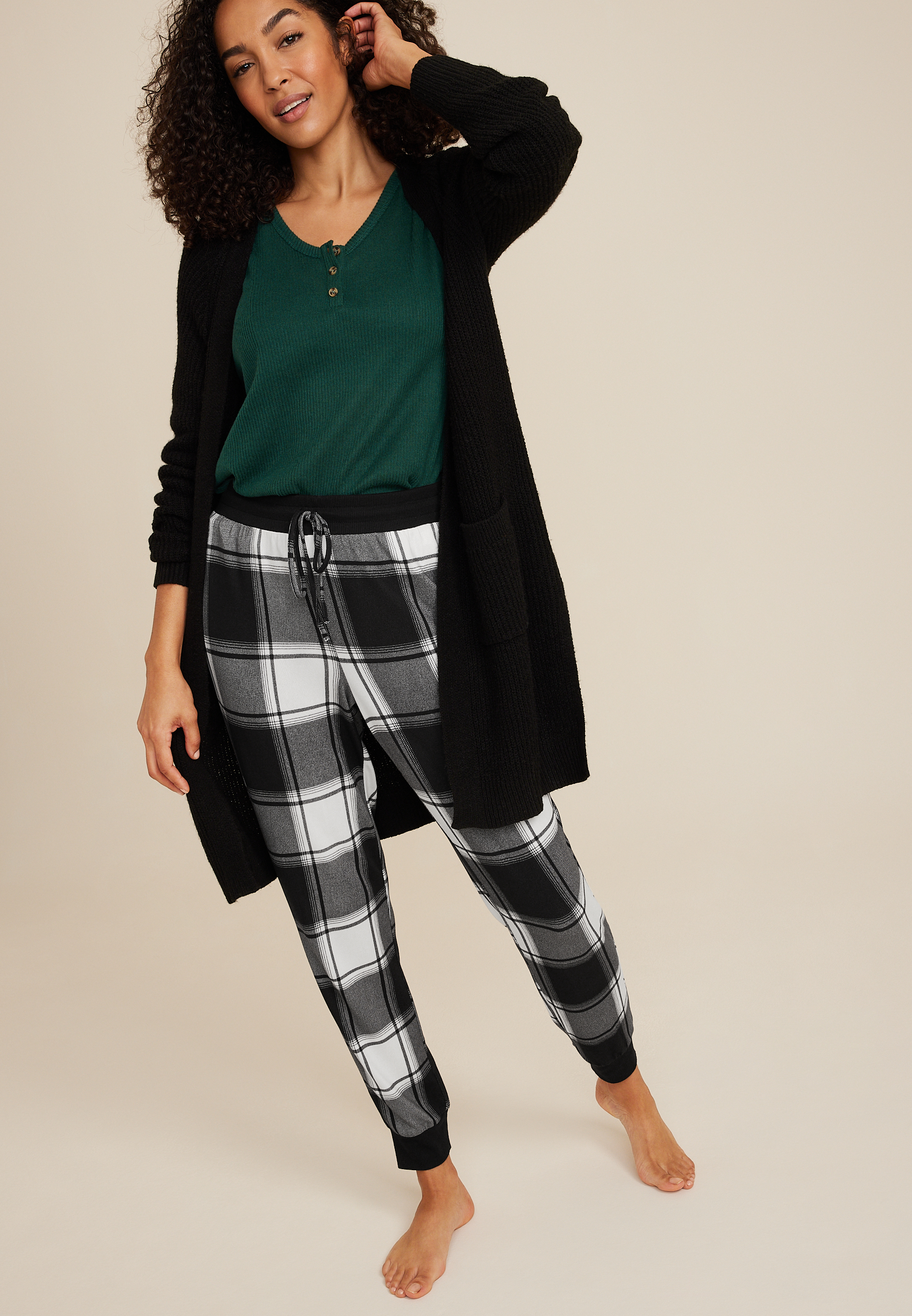 Hacci Pajama Jogger, C6238, large