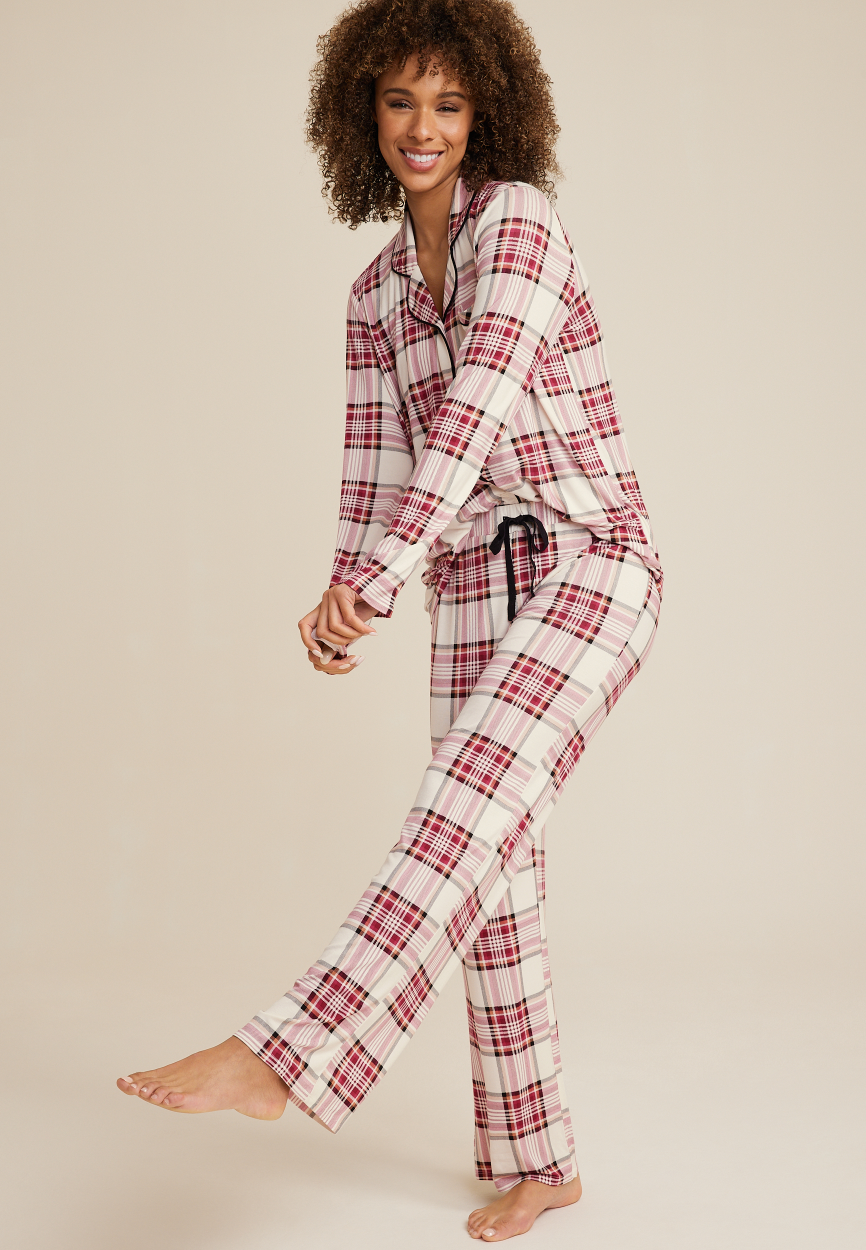 347. MAURICES Here for the Cheer Pajama Set Size 1x NWT