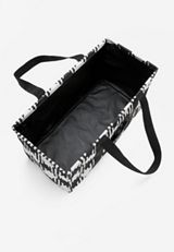 Houndstooth Utility Tote, BLACK COMBO, small