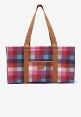 Bright Plaid Utility Tote, C6415, small