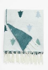 Holiday Tree Throw Blanket, MULTI, small
