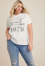 Plus Size Journey Vintage Graphic Tee, C4673, small