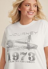 Plus Size Journey Vintage Graphic Tee, C4673, small