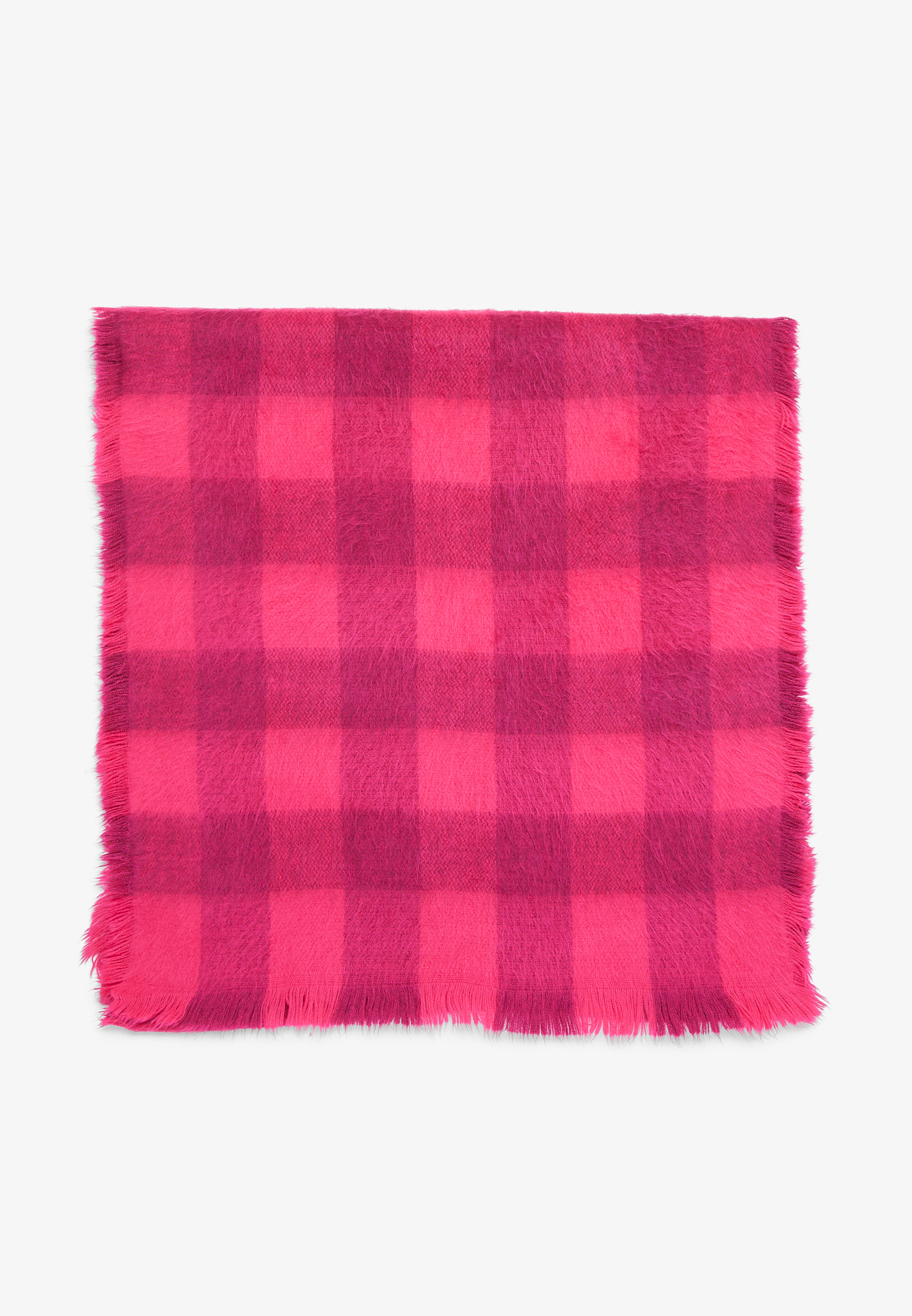 Pink Buffalo Plaid Blanket Scarf, PINK, large