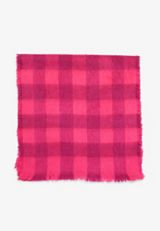Pink Buffalo Plaid Blanket Scarf, PINK, small
