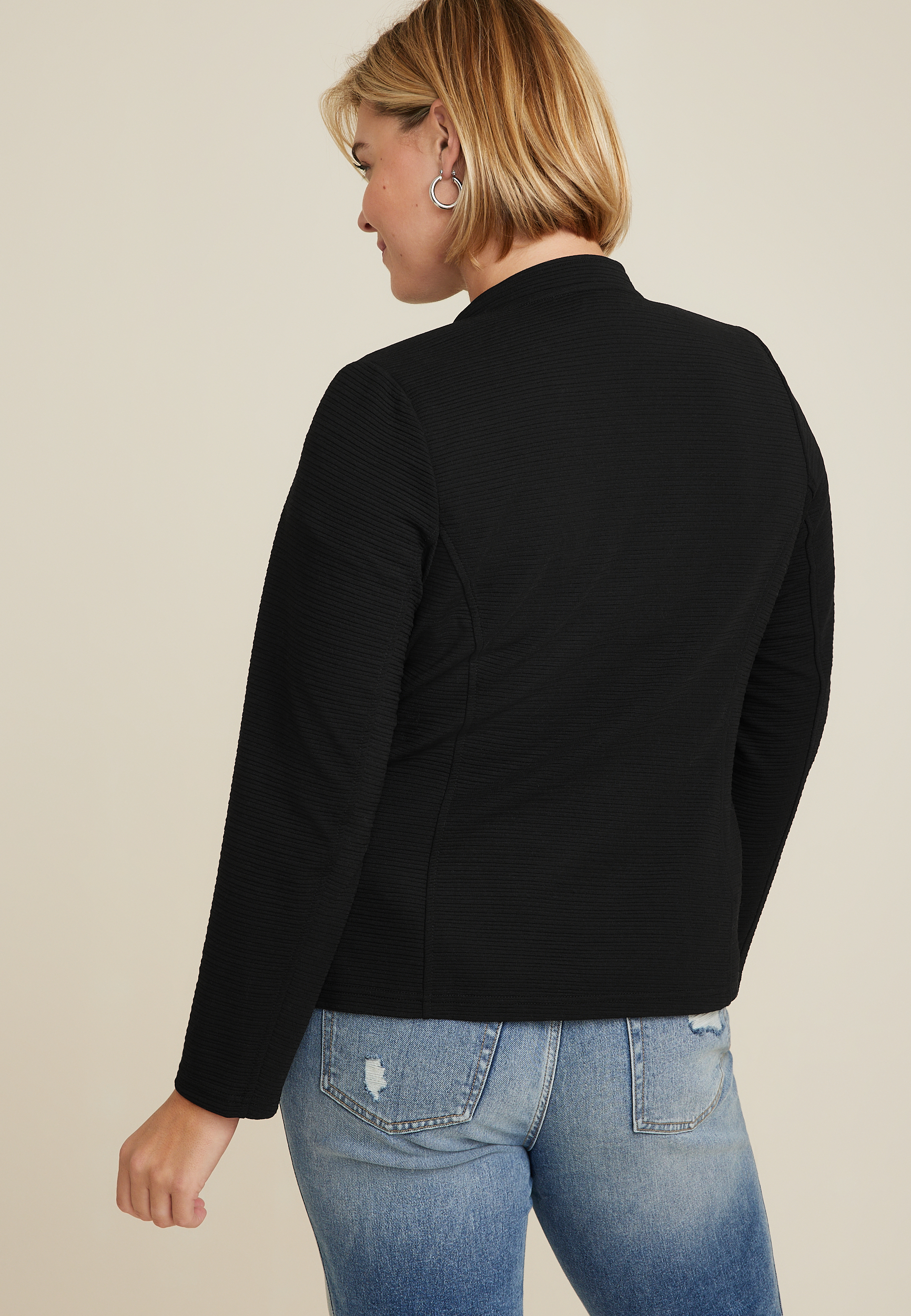 Plus Size Military Cardigan, C106, large