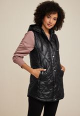 Hooded Longline Vest, C106, small