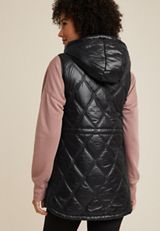 Hooded Longline Vest, C106, small