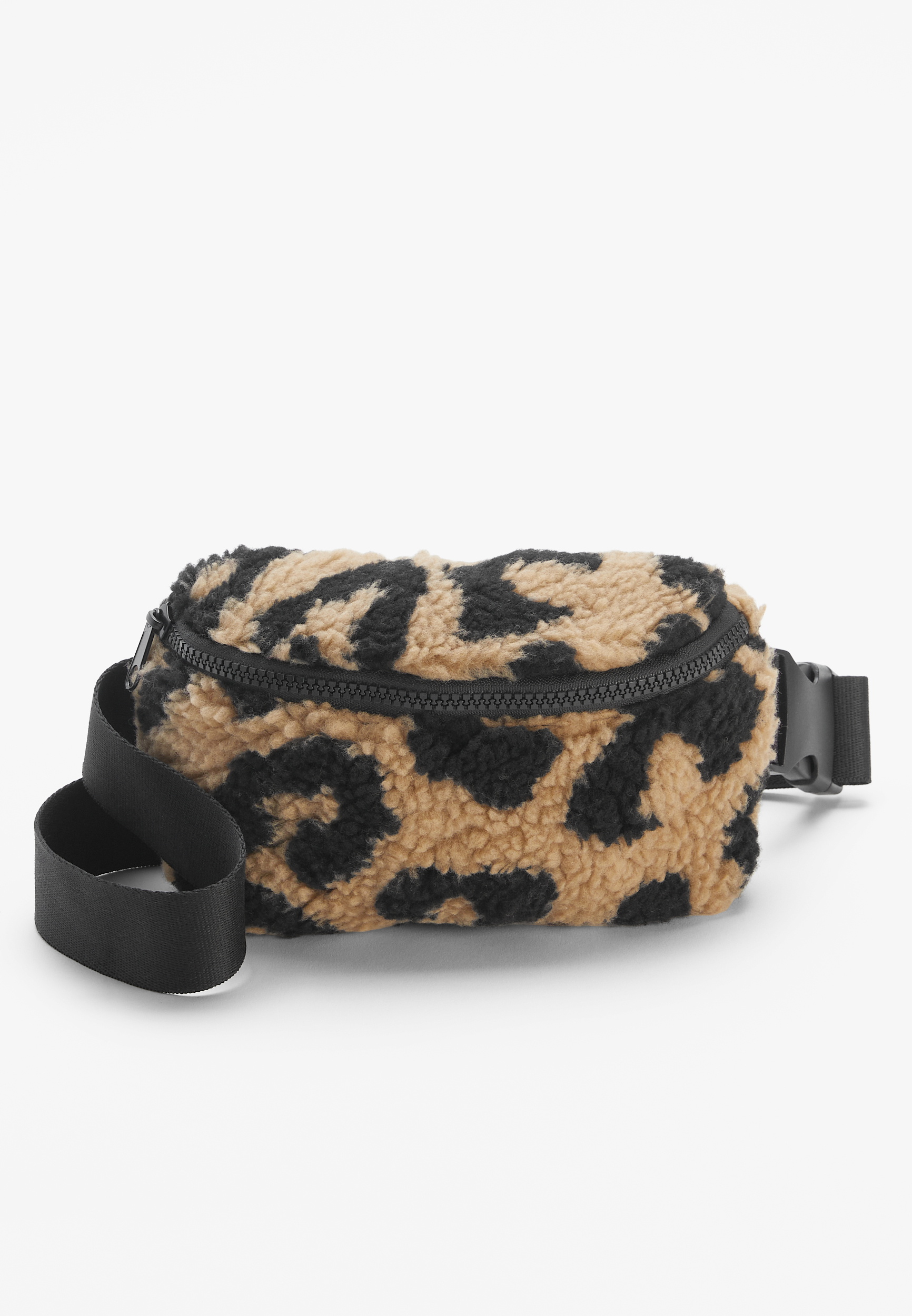 Girls Leopard Sherpa Belt Bag | maurices